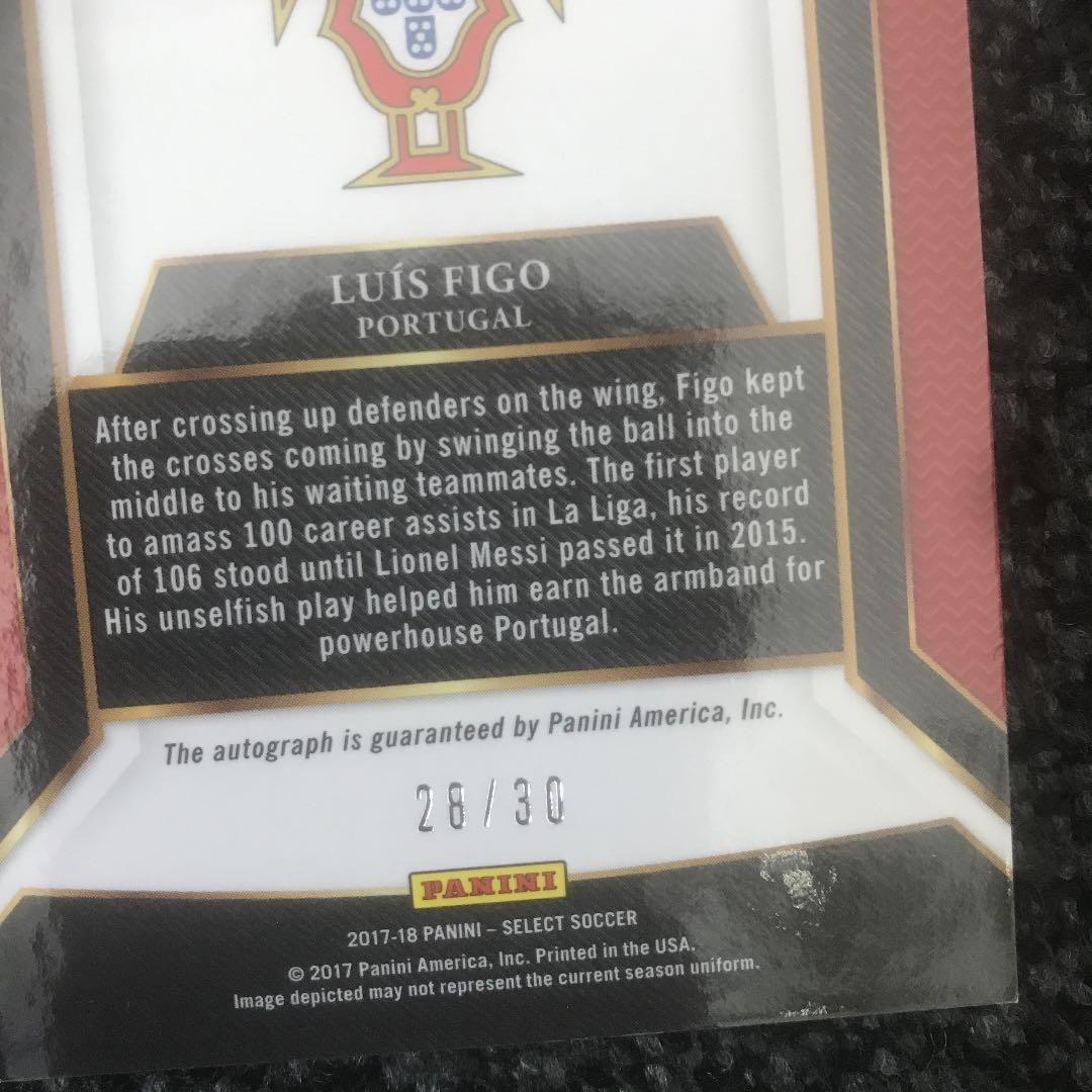☆2017-18 PANINI ルイス・フィーゴ 直筆 サインカード 28/30 | www
