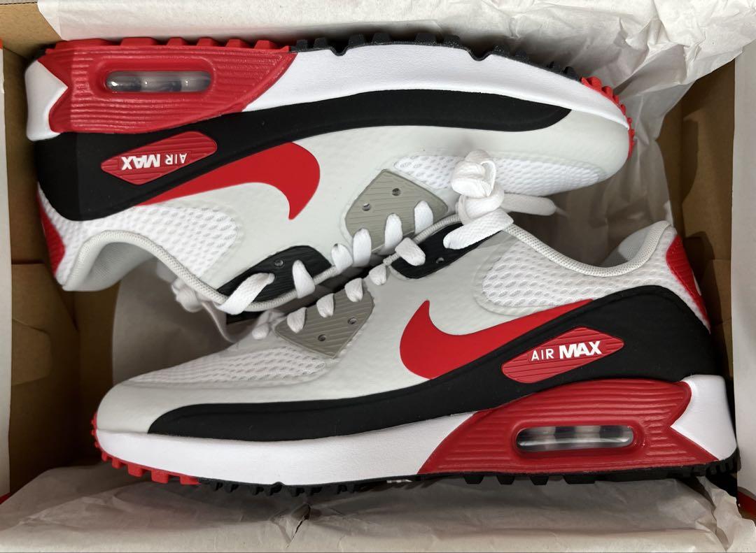 ★NIKE AIR MAX 90 G 赤 23 ナイキ エアマックス ゴルフ ナイキ エアマックス 90 G CU9978 (ゴルフシューズ) 価格比較