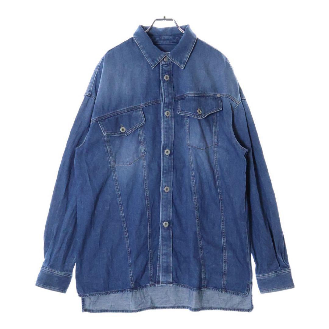 LOEWE ロエベ スラントオーバーデニムシャツL LOEWE