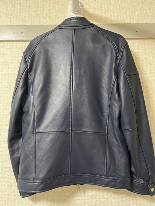 レザージャケット ラトルトラップ シングルライダースジャケット シープスキン 人気ネイビー レザージャケット ラトルトラップ シングルライダースジャケット シープスキン 人気ネイビー