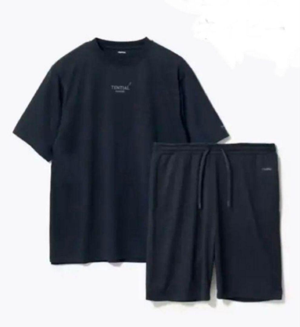 TENTIAL BAKUNE Dry 　ネイビー　半袖【上下セット】新品、未使用 BAKUNE Dry Men's 上下セット（半袖Tシャツ・ショートパンツ