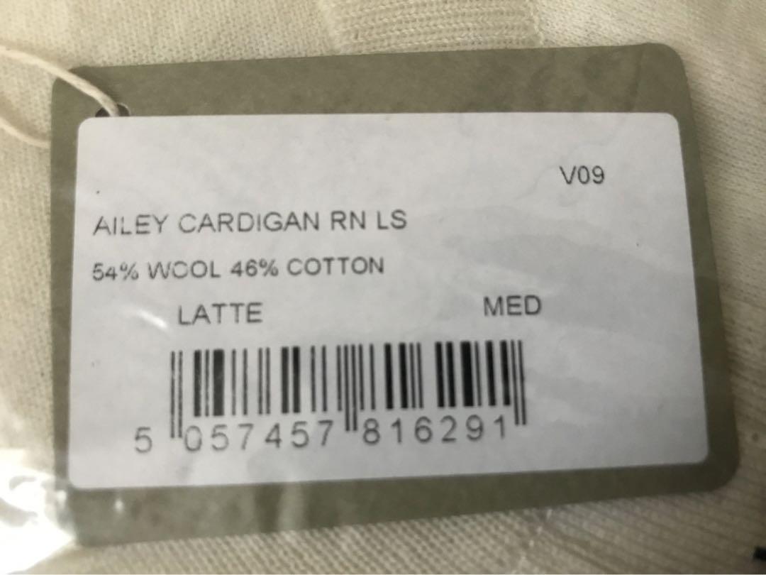 John Smedley カーディガン　コットンウール　M 白　新品未使用