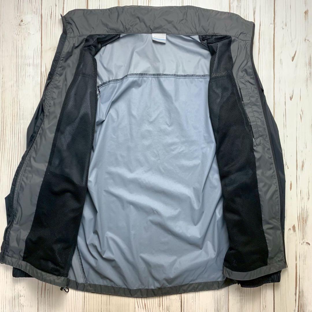 コロンビア オムニシールド ナイロンパーカー メンズ L 黒灰 ジャケット