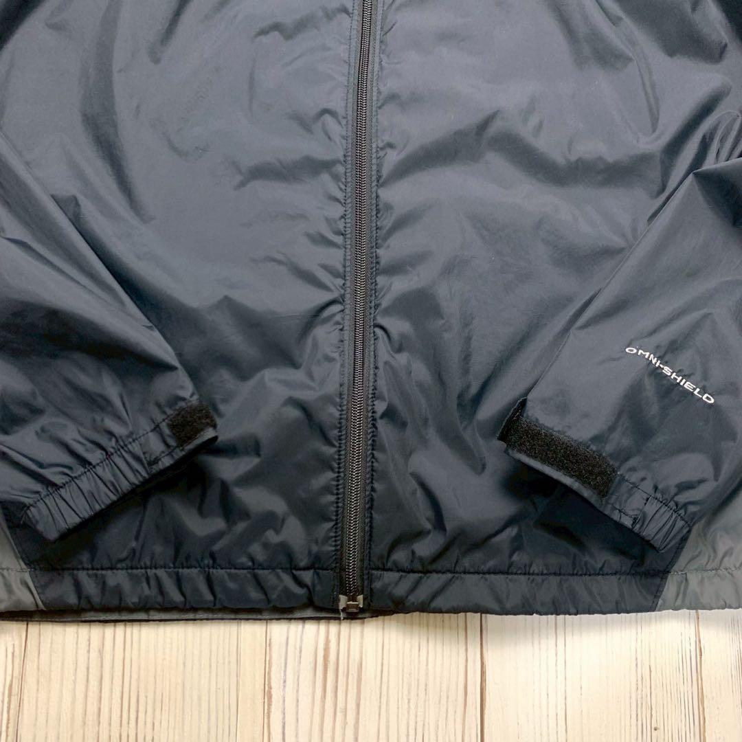 コロンビア オムニシールド ナイロンパーカー メンズ L 黒灰 ジャケット