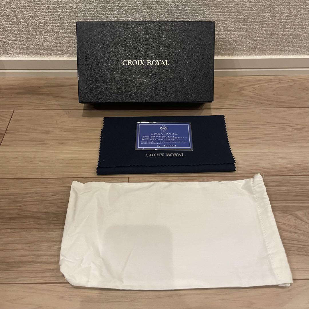 【未使用品】CROIX  クロワロワイヤル 長財布 白 Yahoo!オークション -「croix royal」(長財布（小銭入れあり