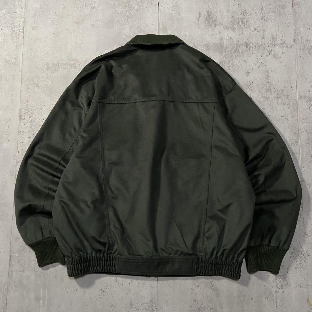 古着 VINTAIGE CLUB a2型 ブルゾン ダークグリーン M 裏地総柄