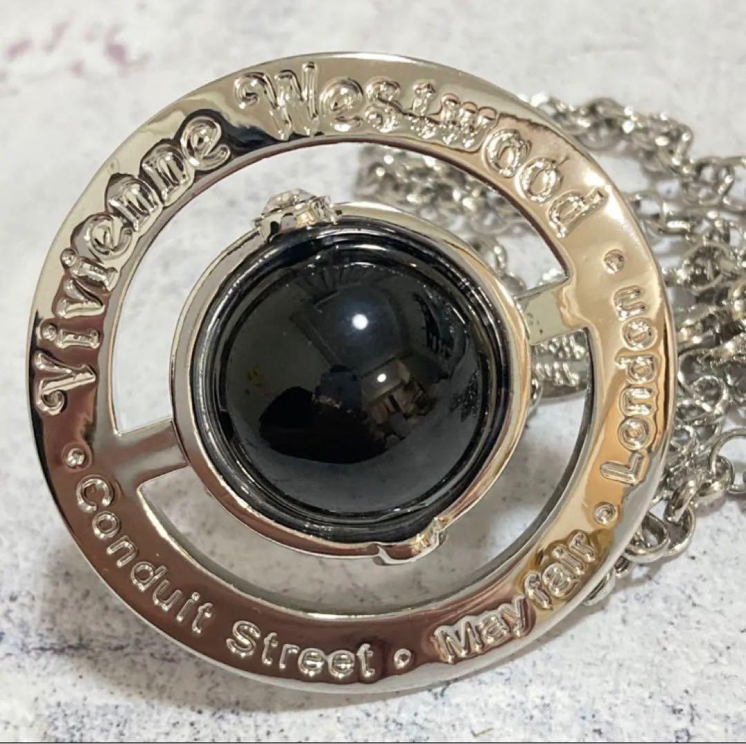 Vivienne Westwood スモールオーブネックレス　ブラック　マルチ Vivienne Westwood｜スモールオーブネックレス シルバー