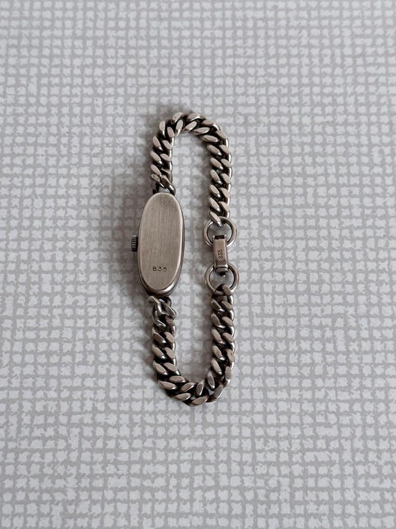 時計 circa 1970s silver 835 watch swiss made