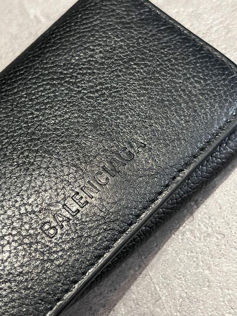 BALENCIAGA ブラックレザー キーケース