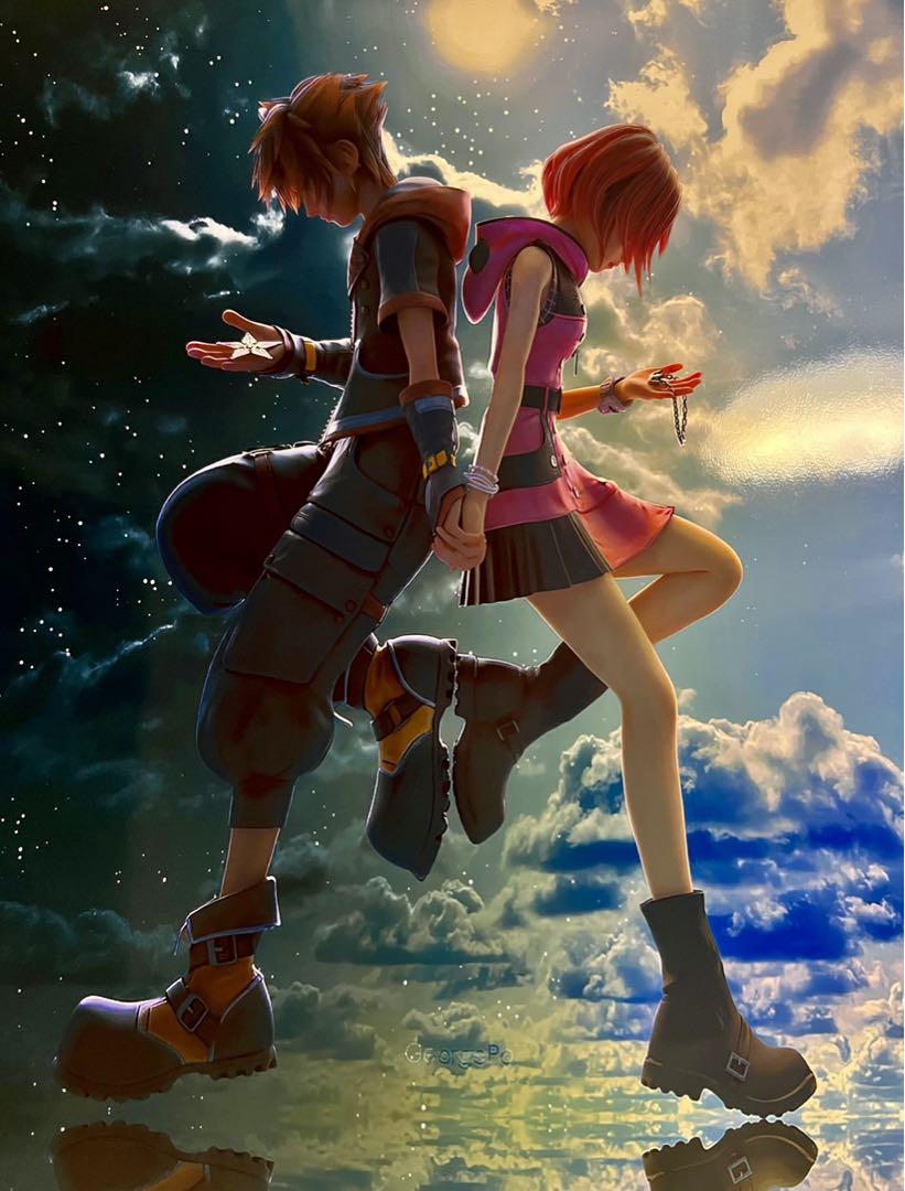 キングダムハーツポスターソラ&カイリ新品未使用KH