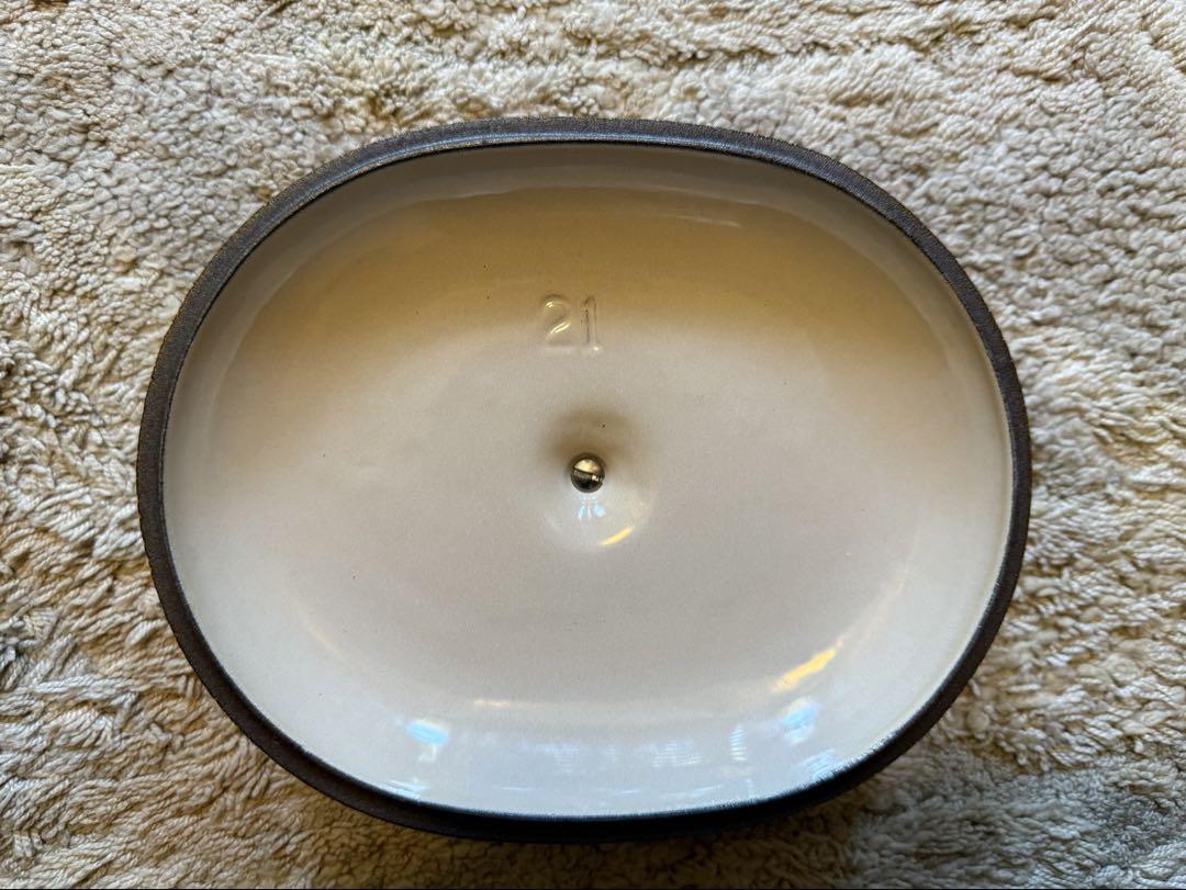 LE CREUSET イエロー ホーロー鍋 蓋付き