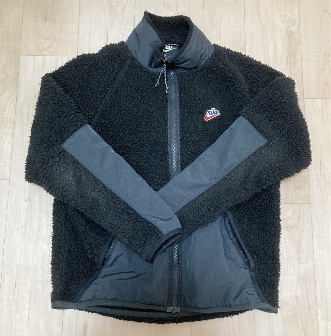 【mick】Nike ボアジャケット&パンツセット ブラック　Lサイズ