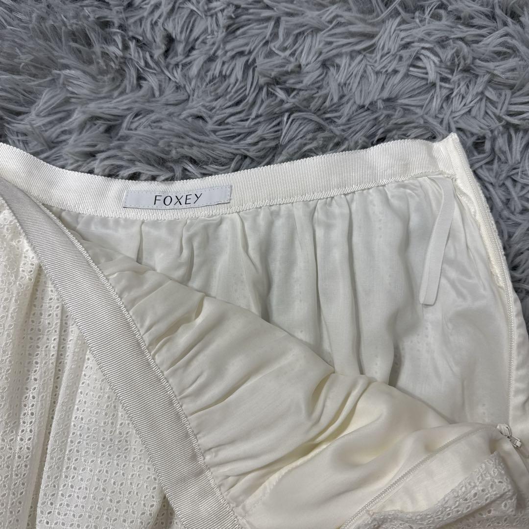 極美品✨10万 フォクシー カランコエ レース ティアードフレア