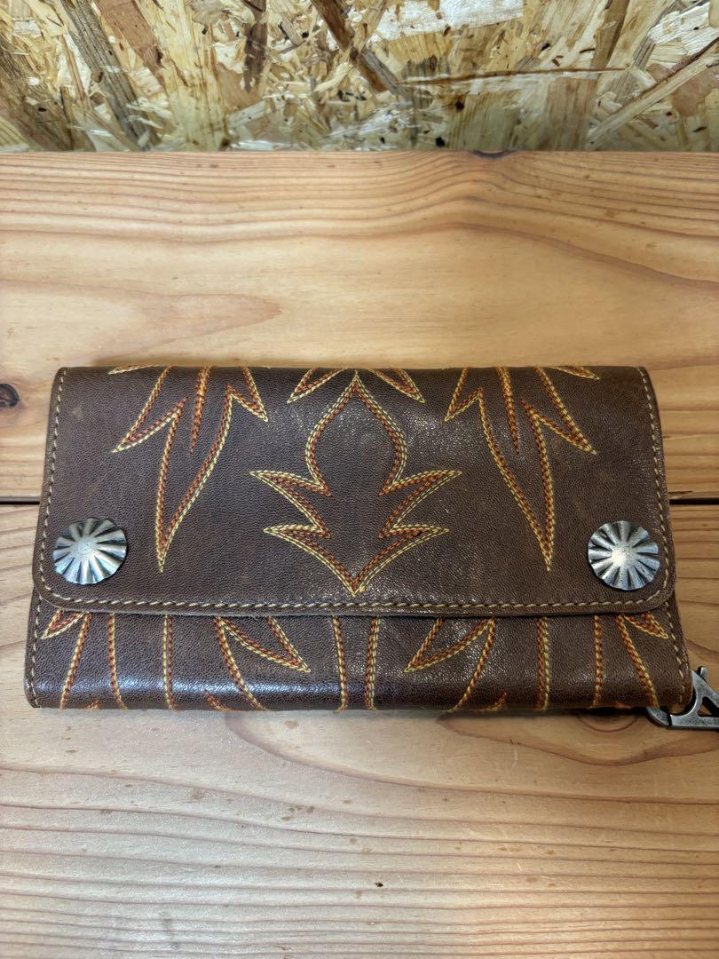 RRL ダブルアールエル　ウォレット　ウエスタン刺繍　コンチョ　チェーン　財布