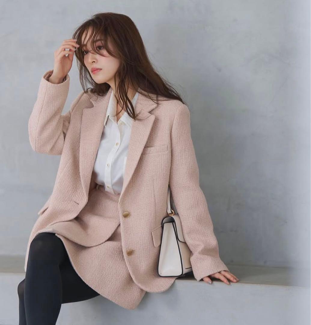 アプワイザーリッシェ　2点セットアップ　テーラードジャケット　スコート