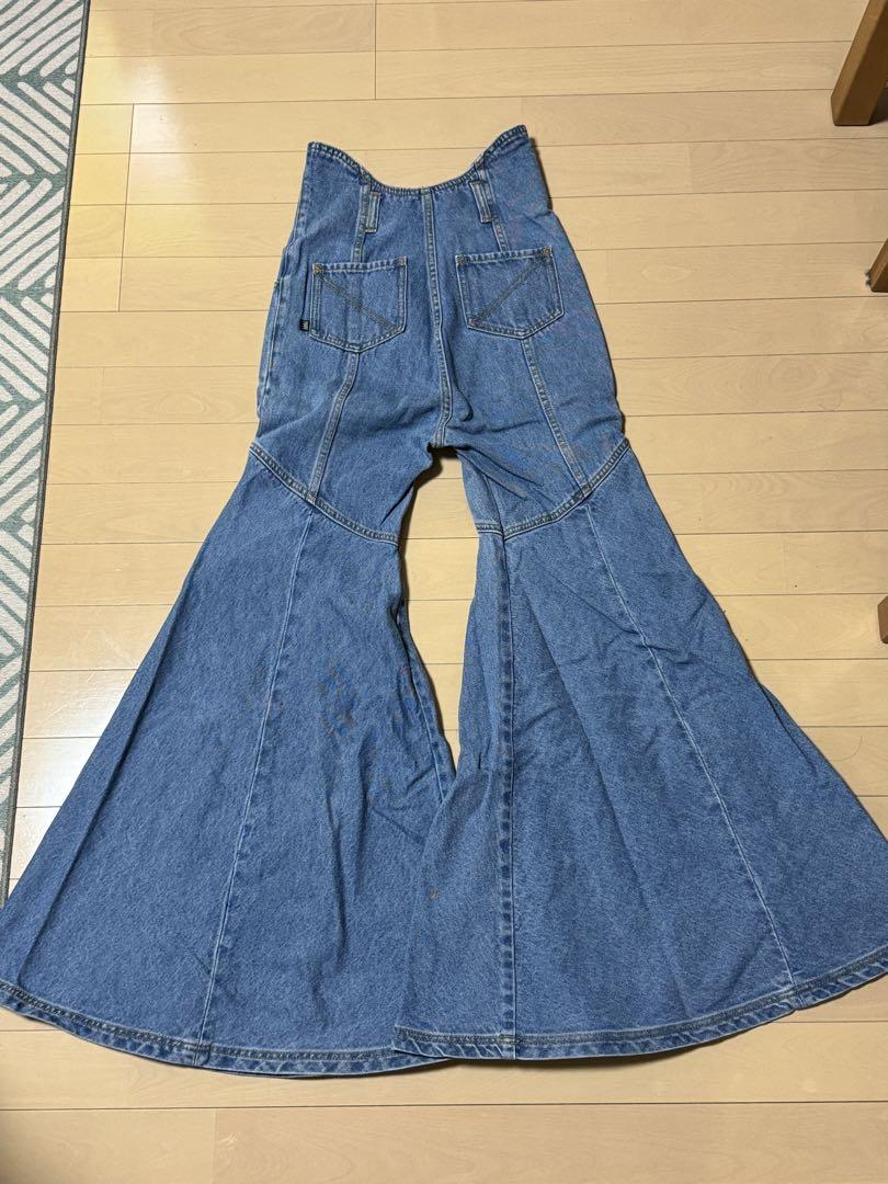 PAMEO POSE Super Flare Pants フレアデニムSサイズ