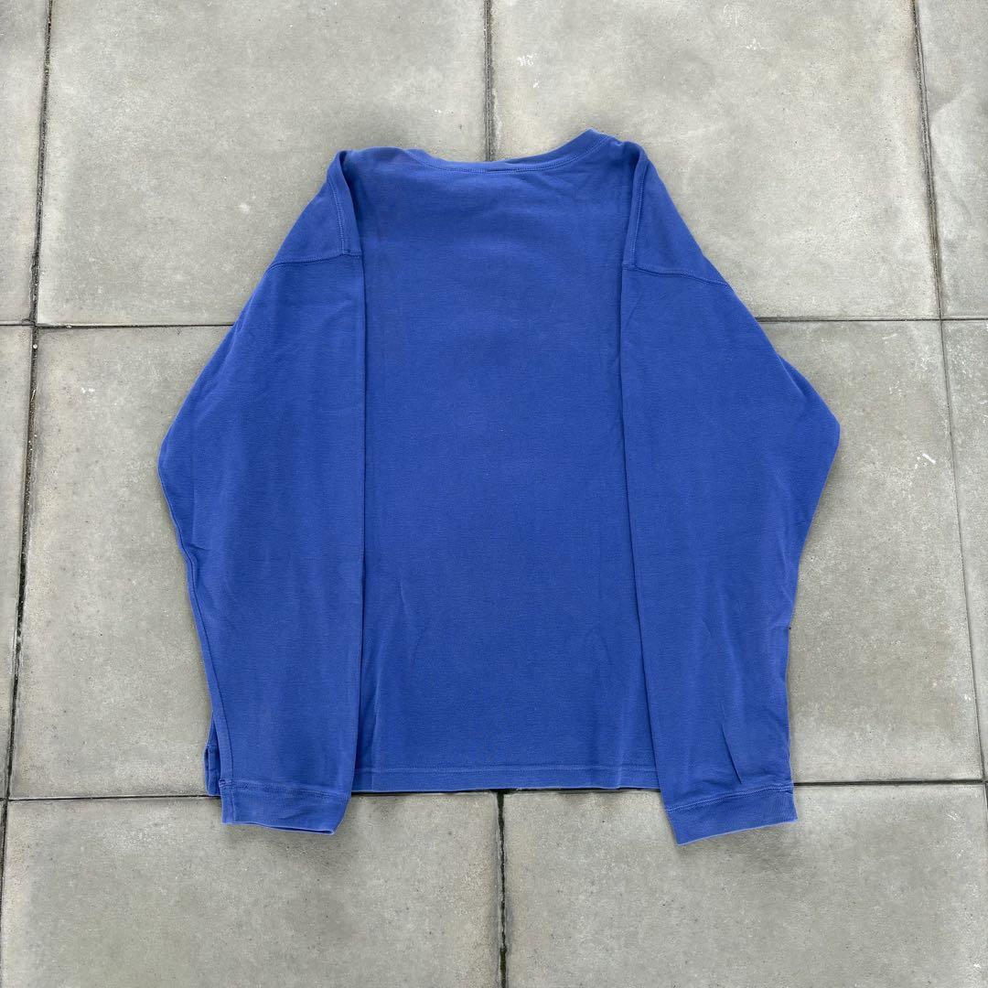 古着 90s GAP 無地 ソリッド 100%コットン ヘンリーネック 長袖