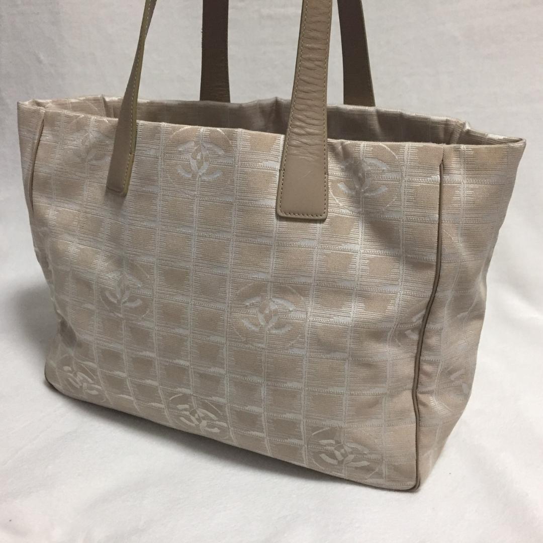 日本製/今治産 美品 CHANEL ニュートラベルライン GM トートバッグ