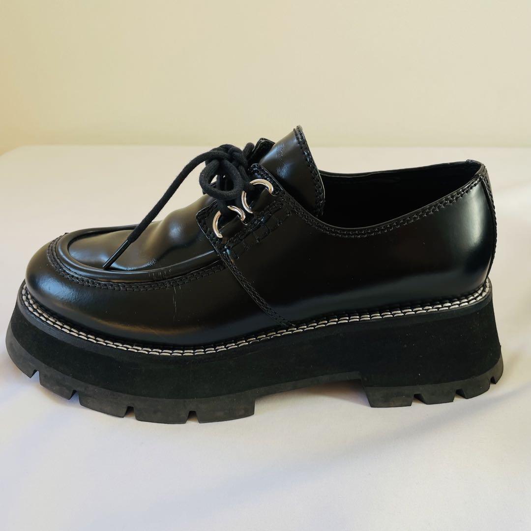★パワー★【美品】3.1 phillip Lim レースアップローファー