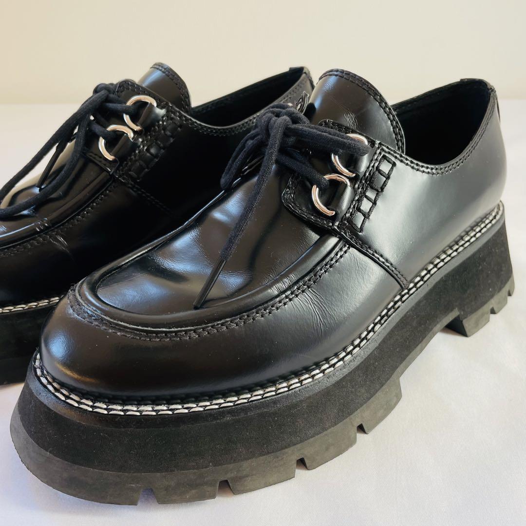 ★パワー★【美品】3.1 phillip Lim レースアップローファー