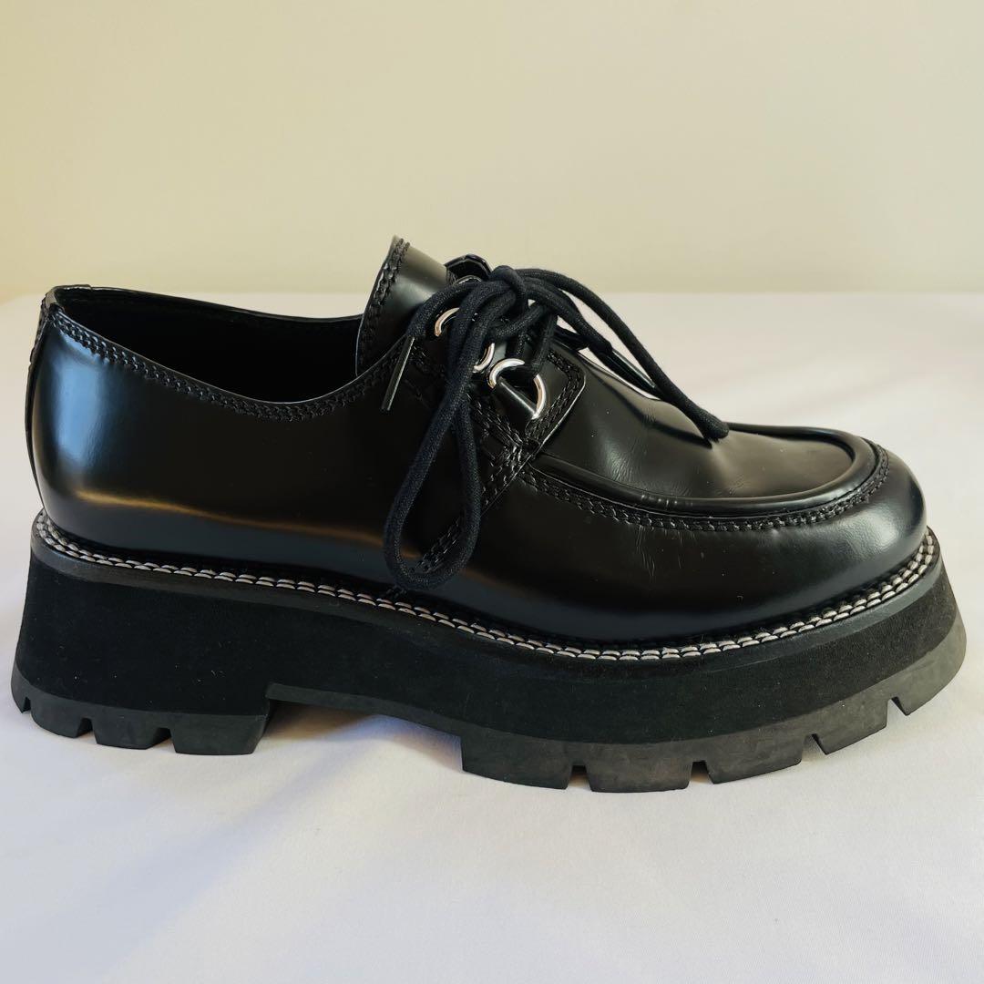 ★パワー★【美品】3.1 phillip Lim レースアップローファー