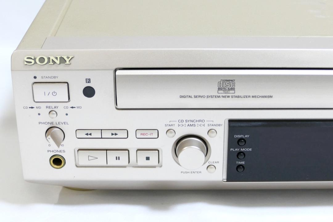 CDピックアップ交換済！SONY CD/MDデッキ MXD-D2 録音確認済