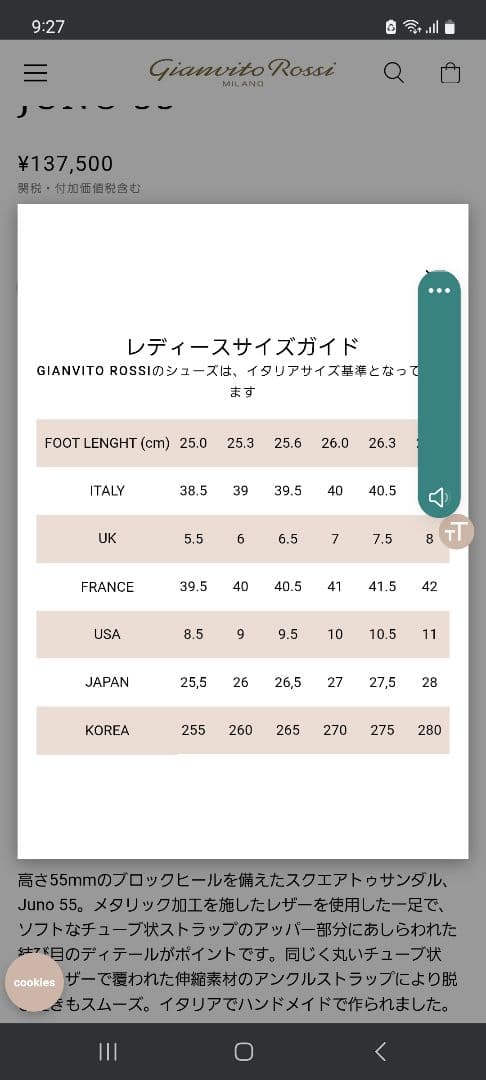 サマーセール　Gianvito Rossi プレキシ×ムース　40