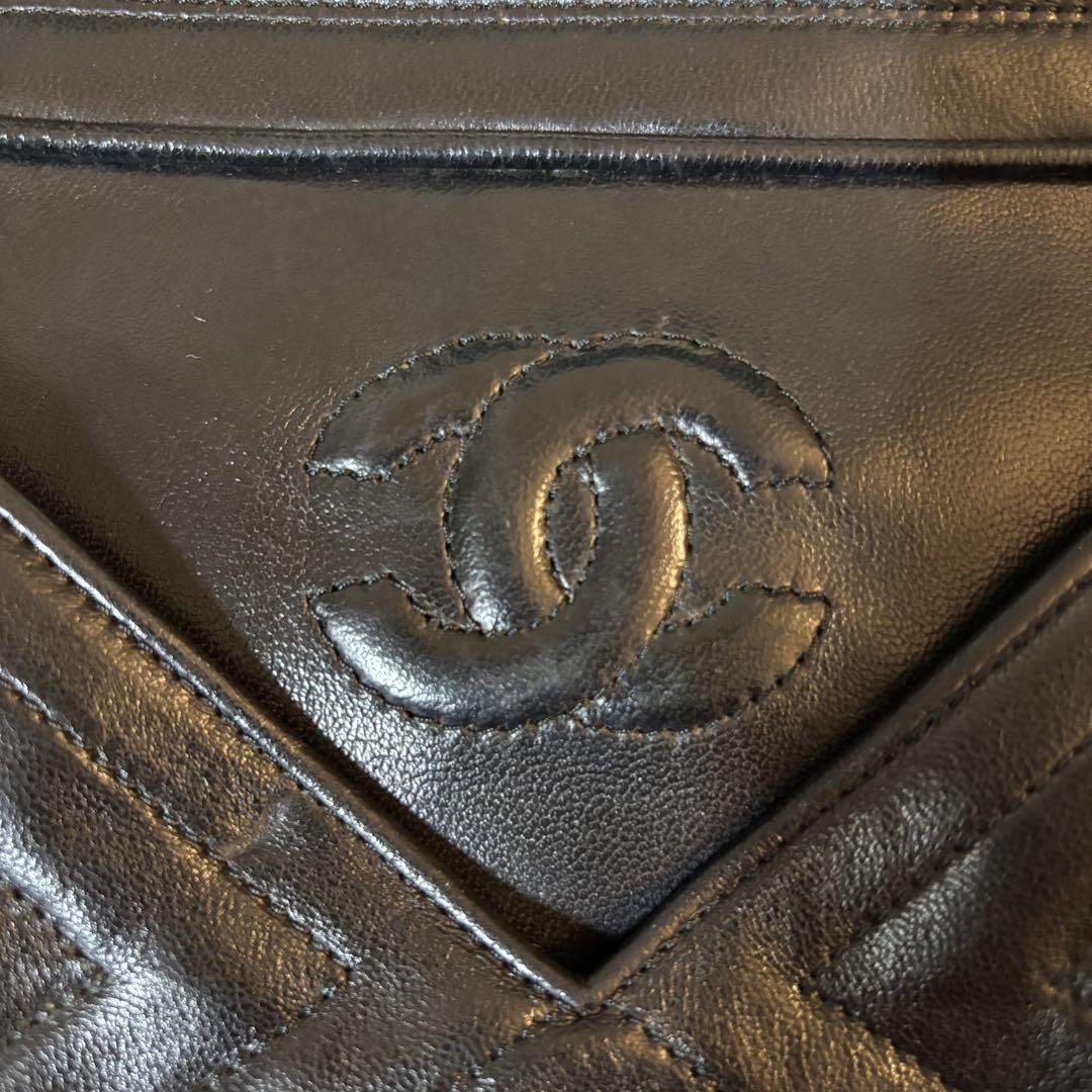 【CHANEL】シャネル ヴィンテージ チェーンショルダーバッグ ラムスキン