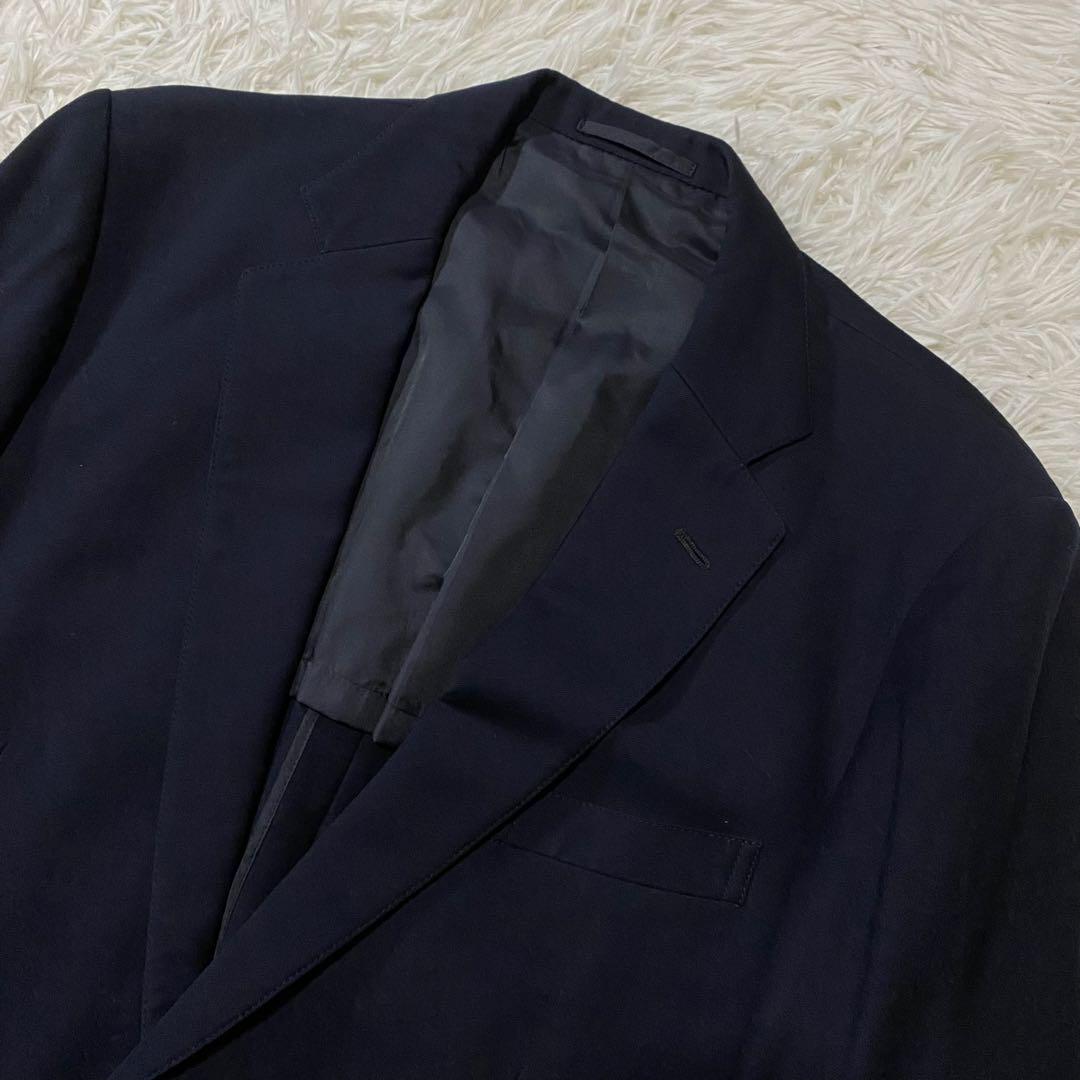 【美品】ジェイプレス　ブレザー　カシミヤ　Lessona社製　金ボタン　XL　黒
