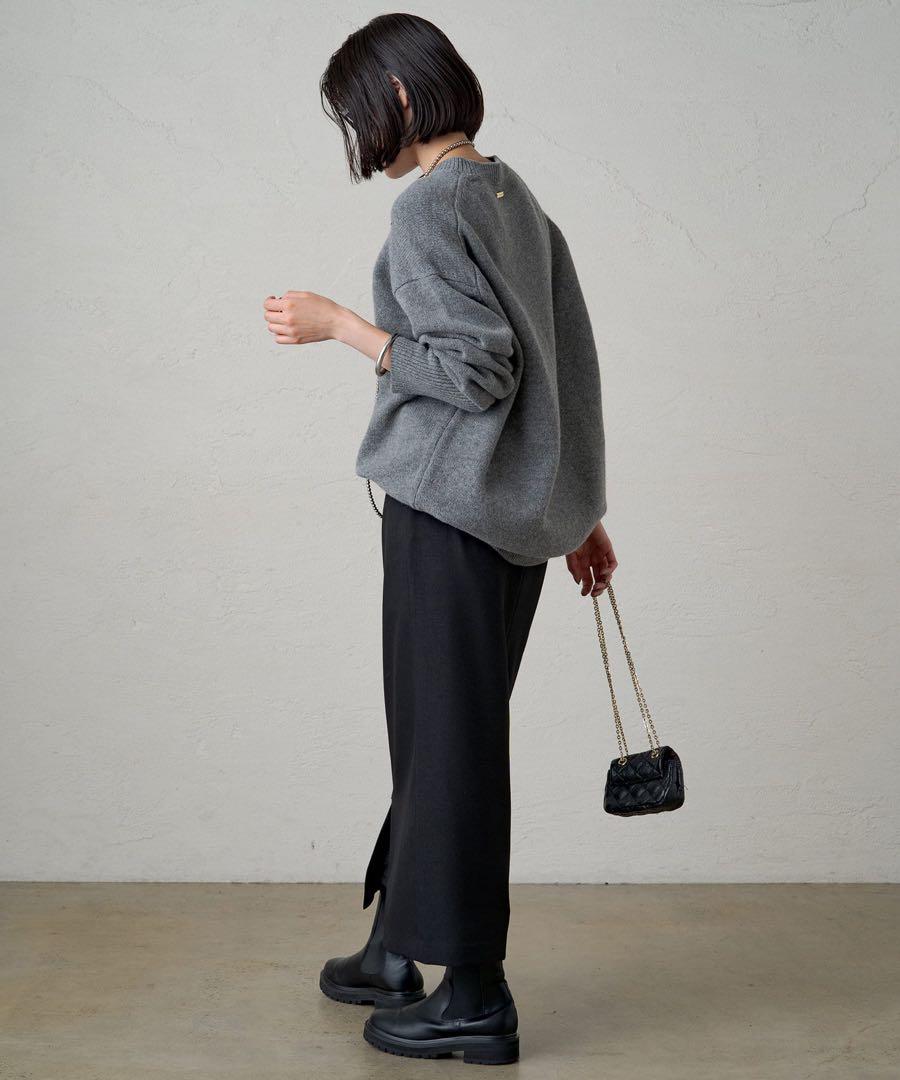 ブラックM Loungedress(ラウンジドレス) フロントZIPスカート