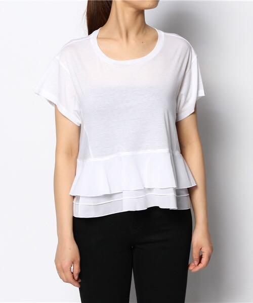 ふふ Drawer フリルカットソー  Tシャツ  美品 最終セール！