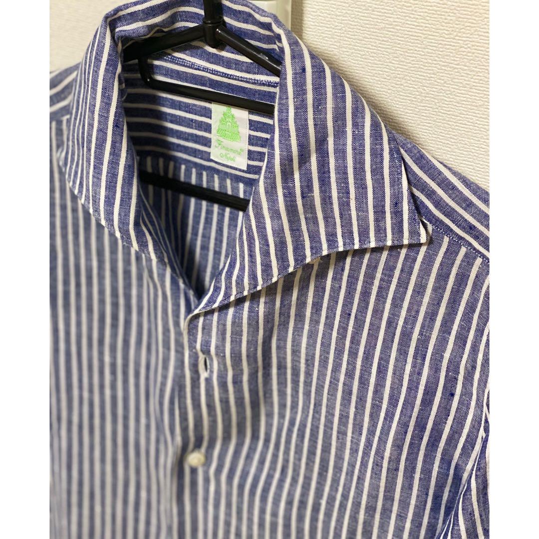 美品 Finamore 37 14 1/2 イタリア製 定価¥40,000程