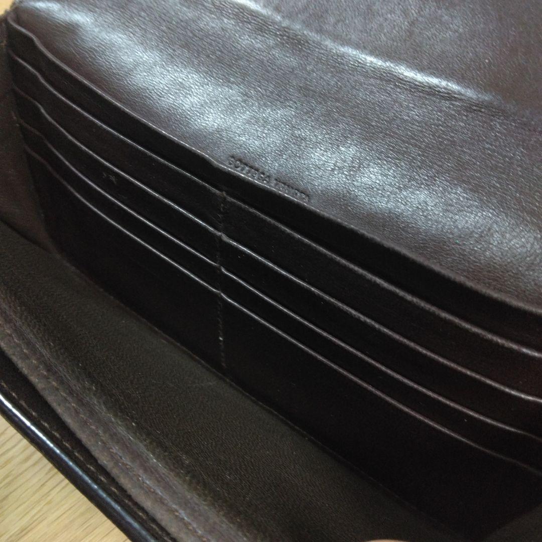 BOTTEGA VENETA　ボッテガ　長財布　中古　ブラウン　茶色 BOTTEGA VENETA ボッテガ 長財布 中古 ブラウン 茶色