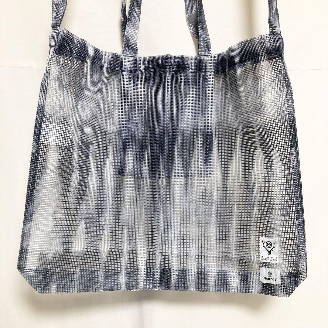 south2 west8 × Charcoal メッシュ グロッサリーバッグ