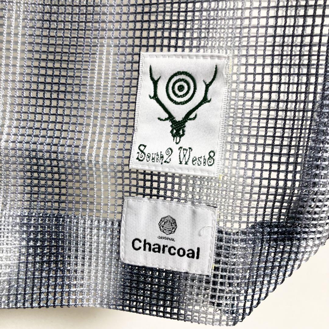 south2 west8 × Charcoal メッシュ グロッサリーバッグ