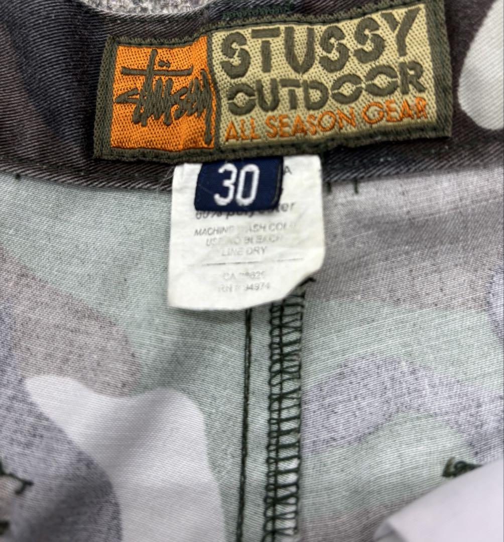 90s old stussy ショートパンツ　カーゴショーツ　ワイドシルエット