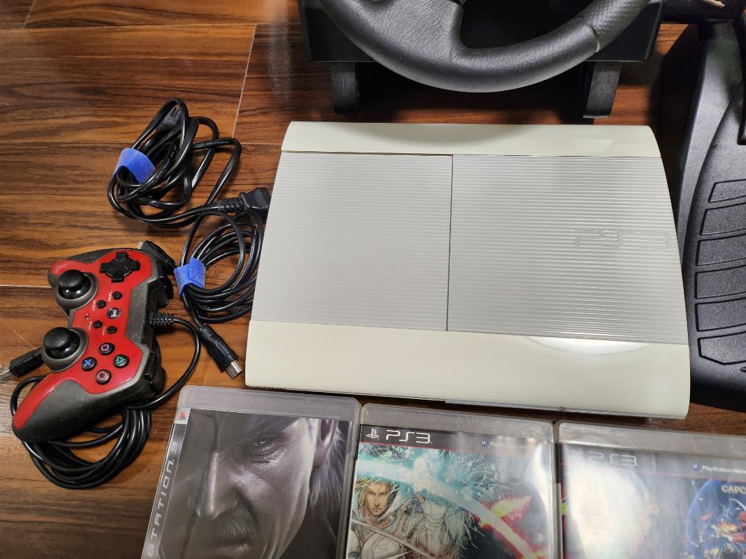 【中古品】PS3本体　ソフト　ハンコンセット