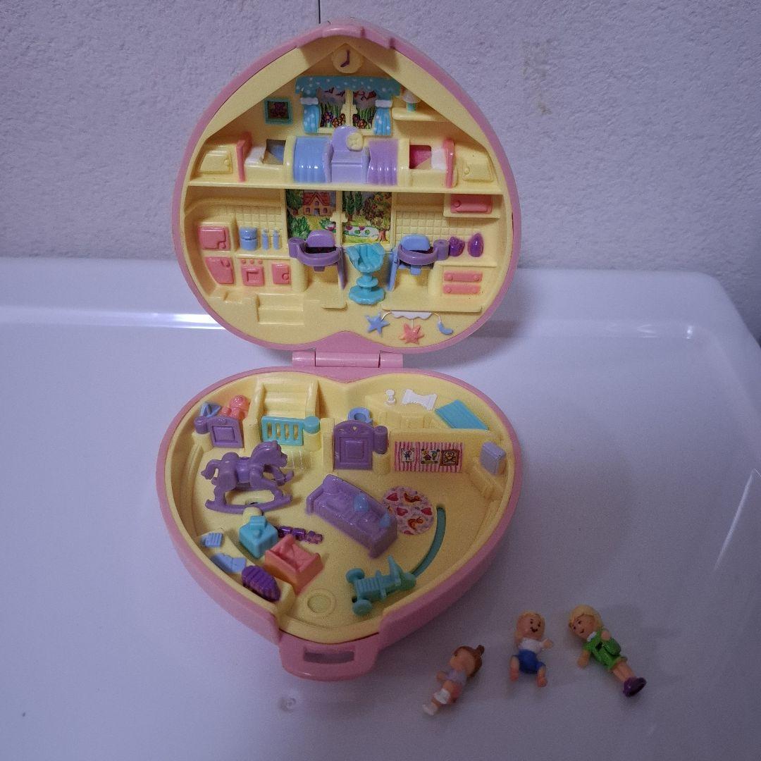 Polly Pocket ハート型ミニチュアハウス当時品