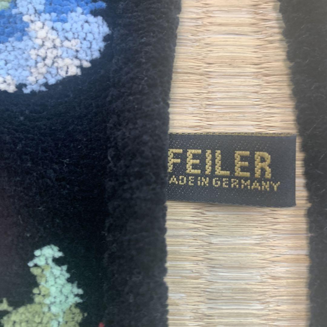 FEILER 花柄刺繍 エプロン