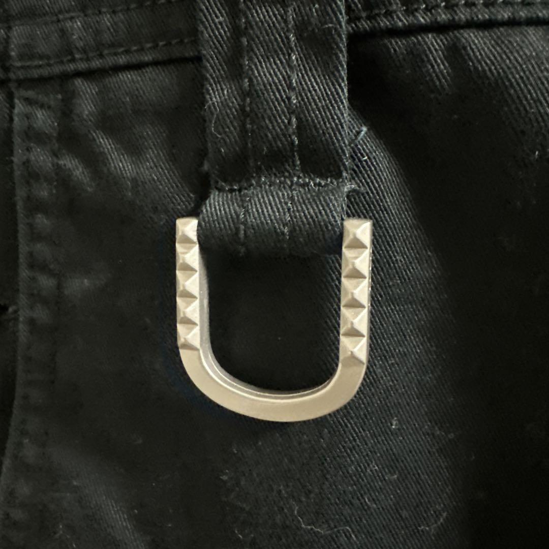 roen jeans ブラックオーバーオール