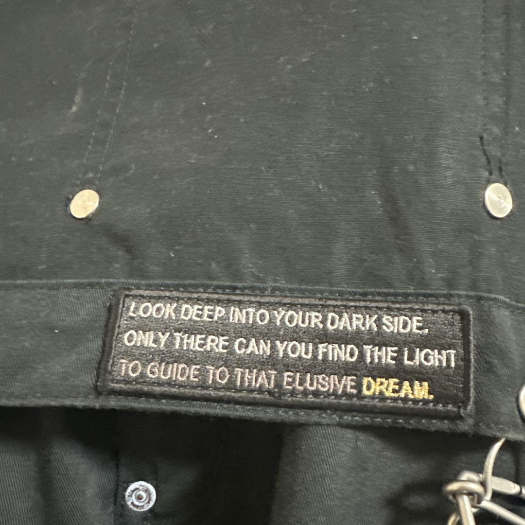 roen jeans ブラックオーバーオール
