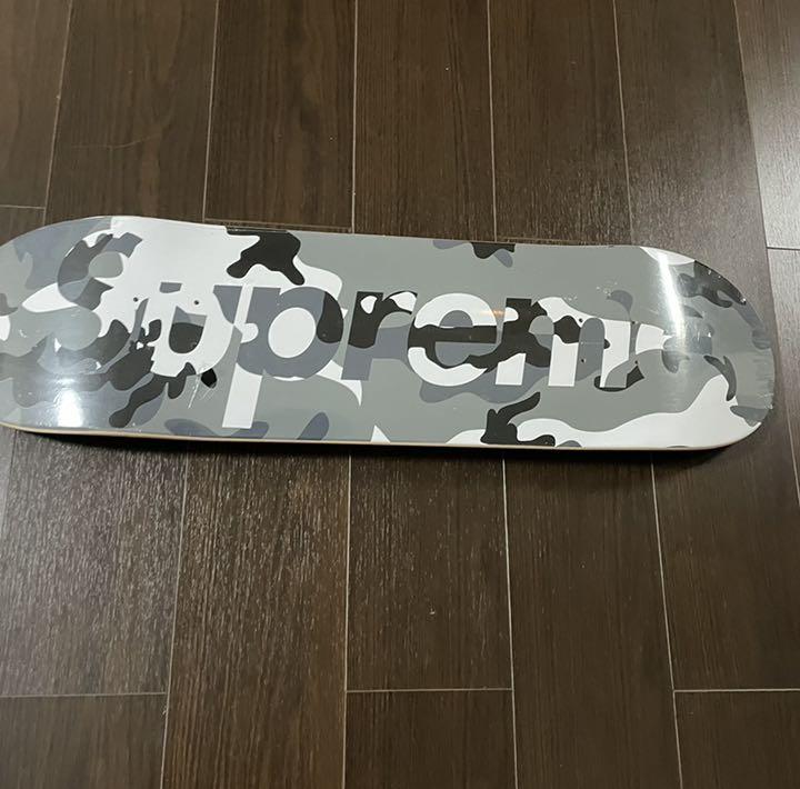 Supreme Camo Logo Skateboard grey