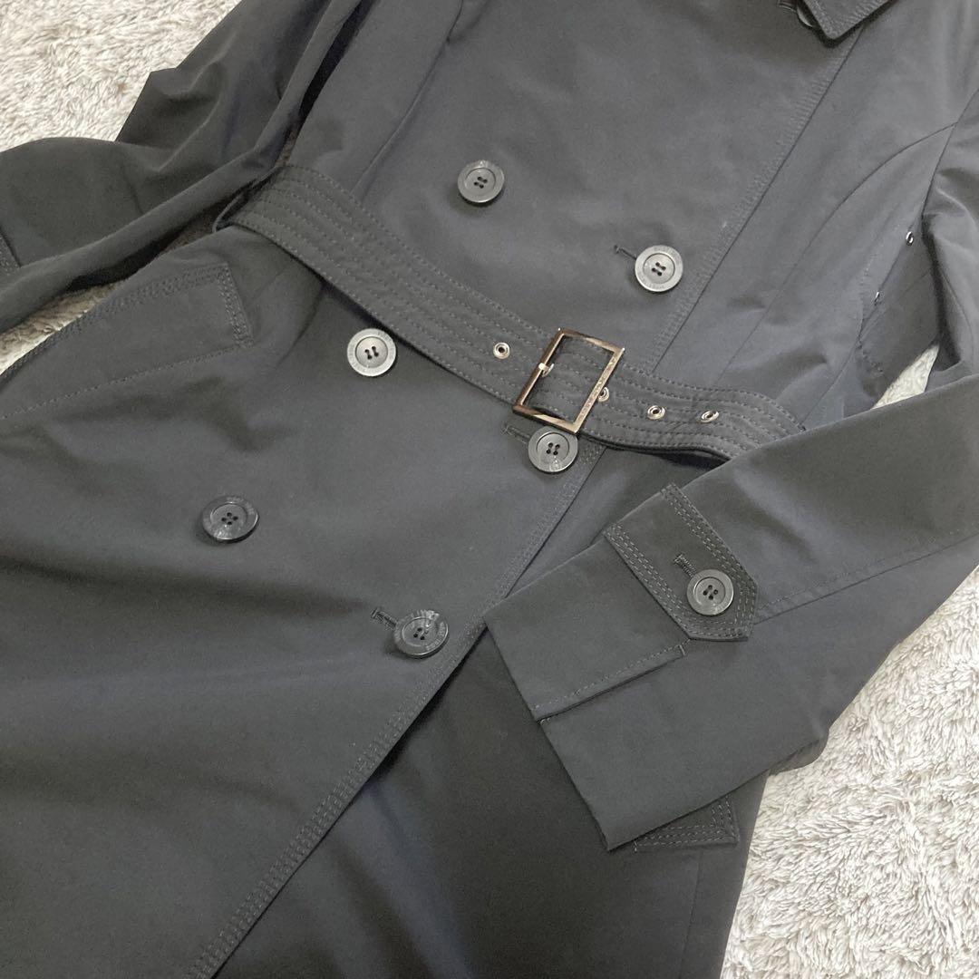 ☆美品☆23区　トレンチコート　ブラック　ベルト•ライナー付き　高級　サイズ40