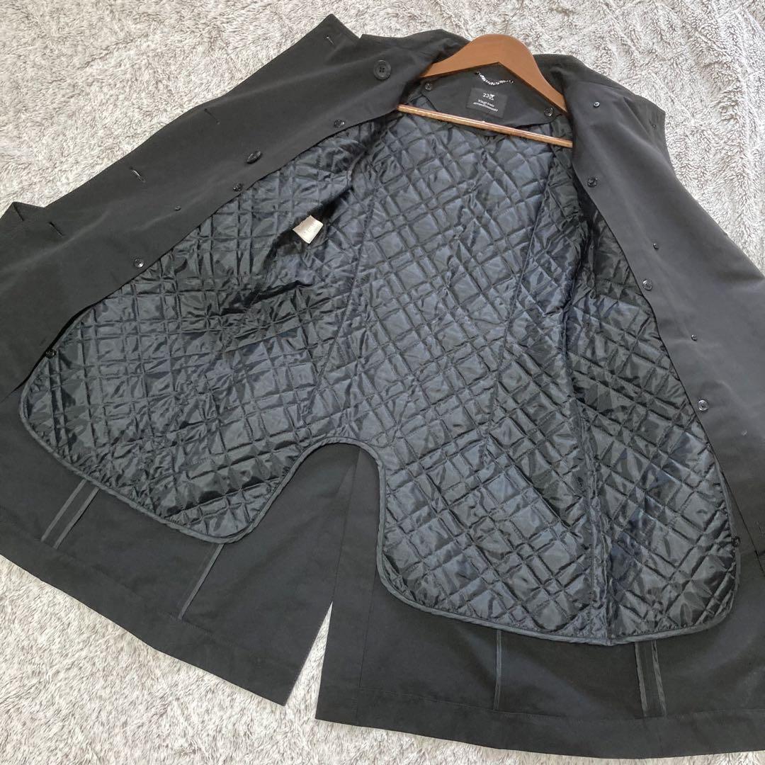 ☆美品☆23区　トレンチコート　ブラック　ベルト•ライナー付き　高級　サイズ40