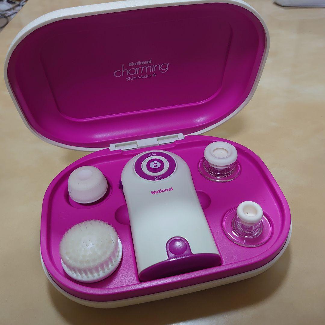 値下げ！】ナショナル 美顔器 スキンメイクチャーミング 乾電池付 動作 