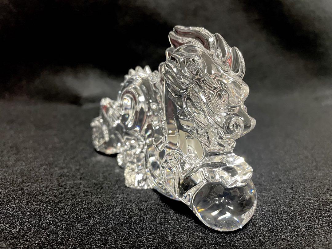 【未使用品】Baccarat バカラ ドラゴン オブジェ 干支置物 辰 龍