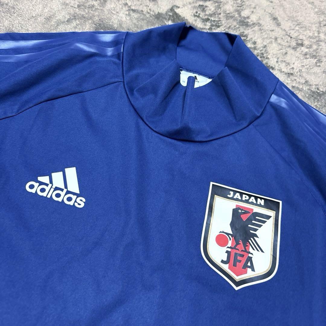 【激レア・美品】サッカー 日本代表 アディダス 長袖ピステ ナイロン ハイネック