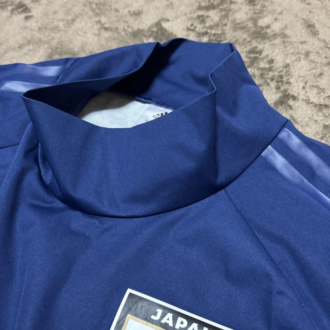 【激レア・美品】サッカー 日本代表 アディダス 長袖ピステ ナイロン ハイネック