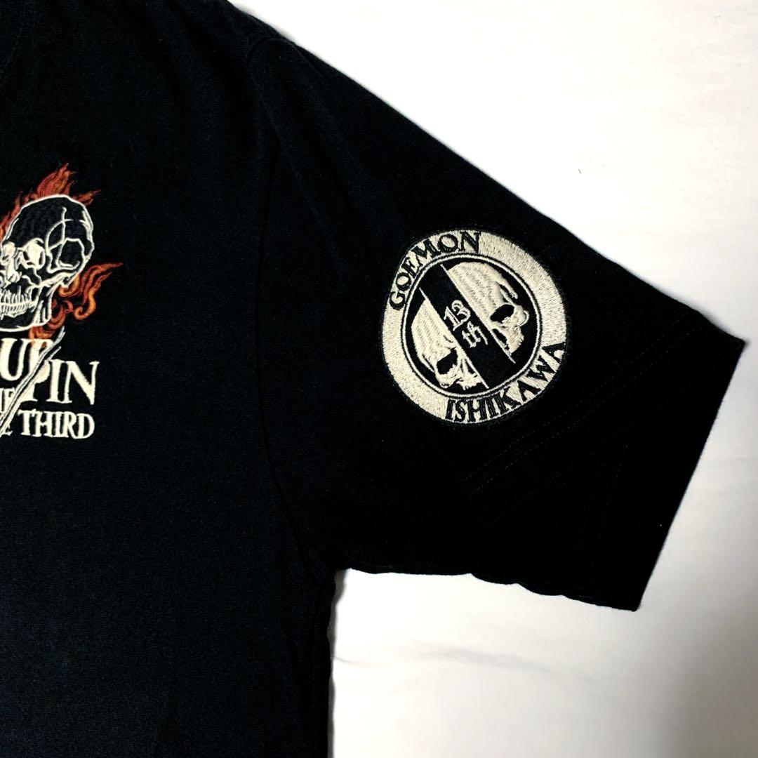 激レア ルパン三世 50周年記念モデル 石川五右衛門 刺繍 半袖 Tシャツ 激レア ルパン三世 50周年記念モデル 石川五右衛門 スカル刺繍