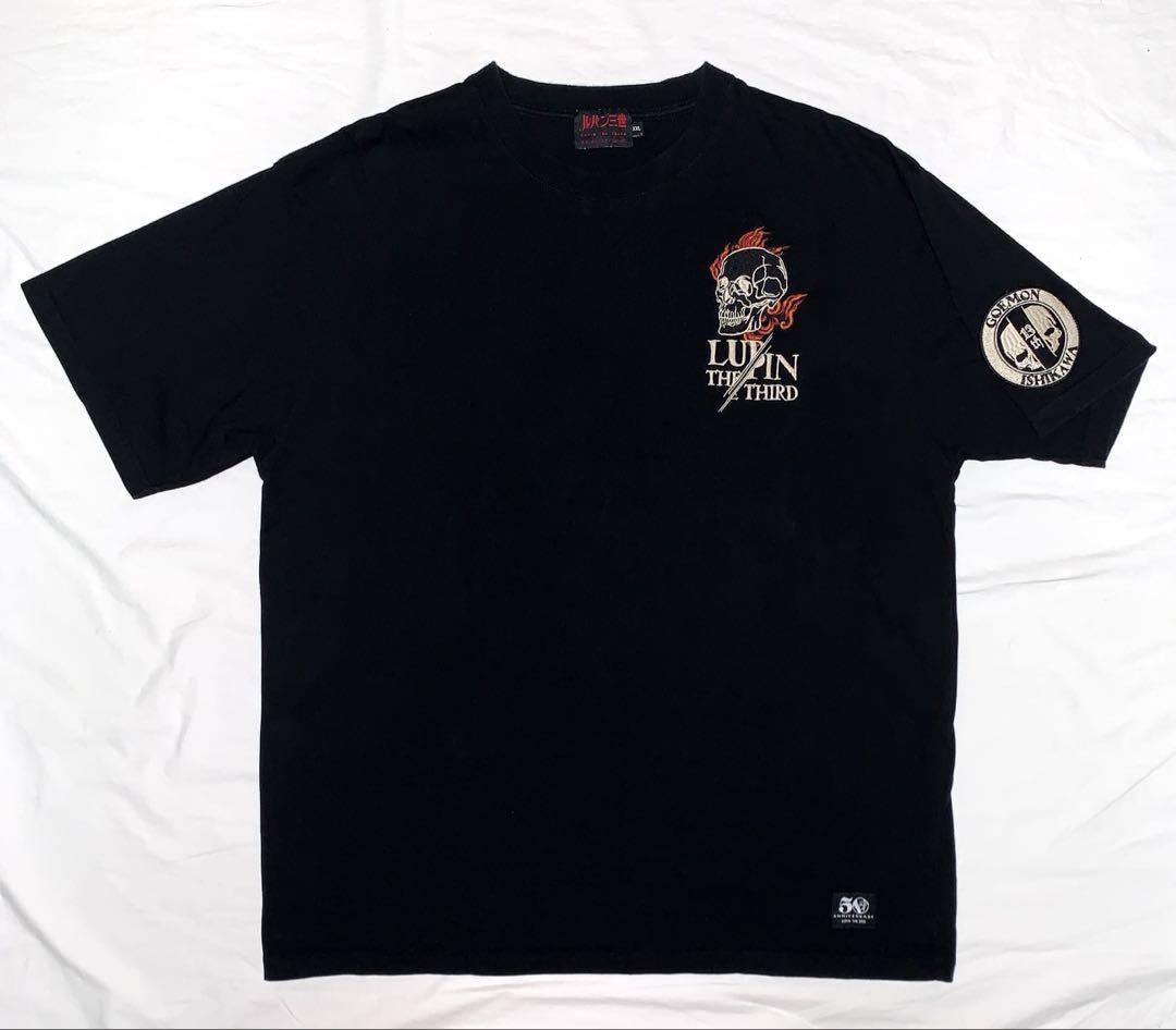 激レア ルパン三世 50周年記念モデル 石川五右衛門 刺繍 半袖 Tシャツ LUPIN THE THIRD ルパン三世 50周年記念モデル 石川五右衛門